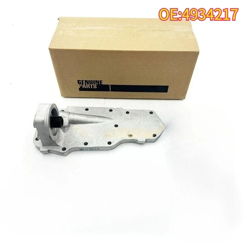 

High quality New For 4934217 Oliefilter Ondersteuning Hoofd Koeler Cover Voor 4BT 6BT 5.9 12V 3918954 3924338