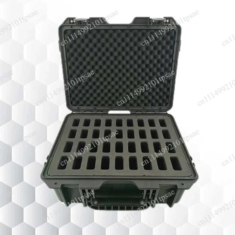 Collection box, portable tool storage box, 36 slots, outdoor toolbox, waterproof