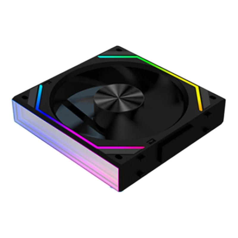 V2RS 케이스 선풍기 매직 블록 프리 스플라이싱 120mm PC 컴퓨터 12V 섀시 선풍기 리안 3 핀 5V ARGB 디바인 라이트 리튬