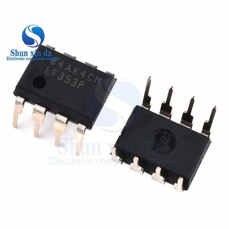 10PCS LF353 LF353P DIP-8 LF353DR LF353D LF353DT SOIC-8 353 SMD JFET-Input Dual Operational Amplifier IC LF353MX LF353M