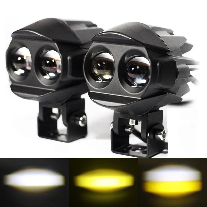 

Motorcycle lights Off Road Auxiliary Fog Lights 6500k/3000k Spotlight Ultra Bright Mini Motorcycle LED Headlights Working Lights