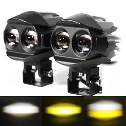 Motorcycle lights Off Road Auxiliary Fog Lights 6500k/3000k Spotlight Ultra Bright Mini Motorcycle LED Headlights Working Lights