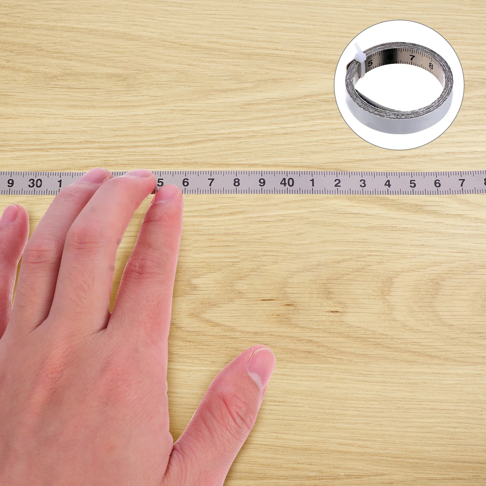 

Premium Self-Adhesive Carbon Steel Measuring Ruler Durable Scale Sticker For Woodworking Workbenches Sawing Machines