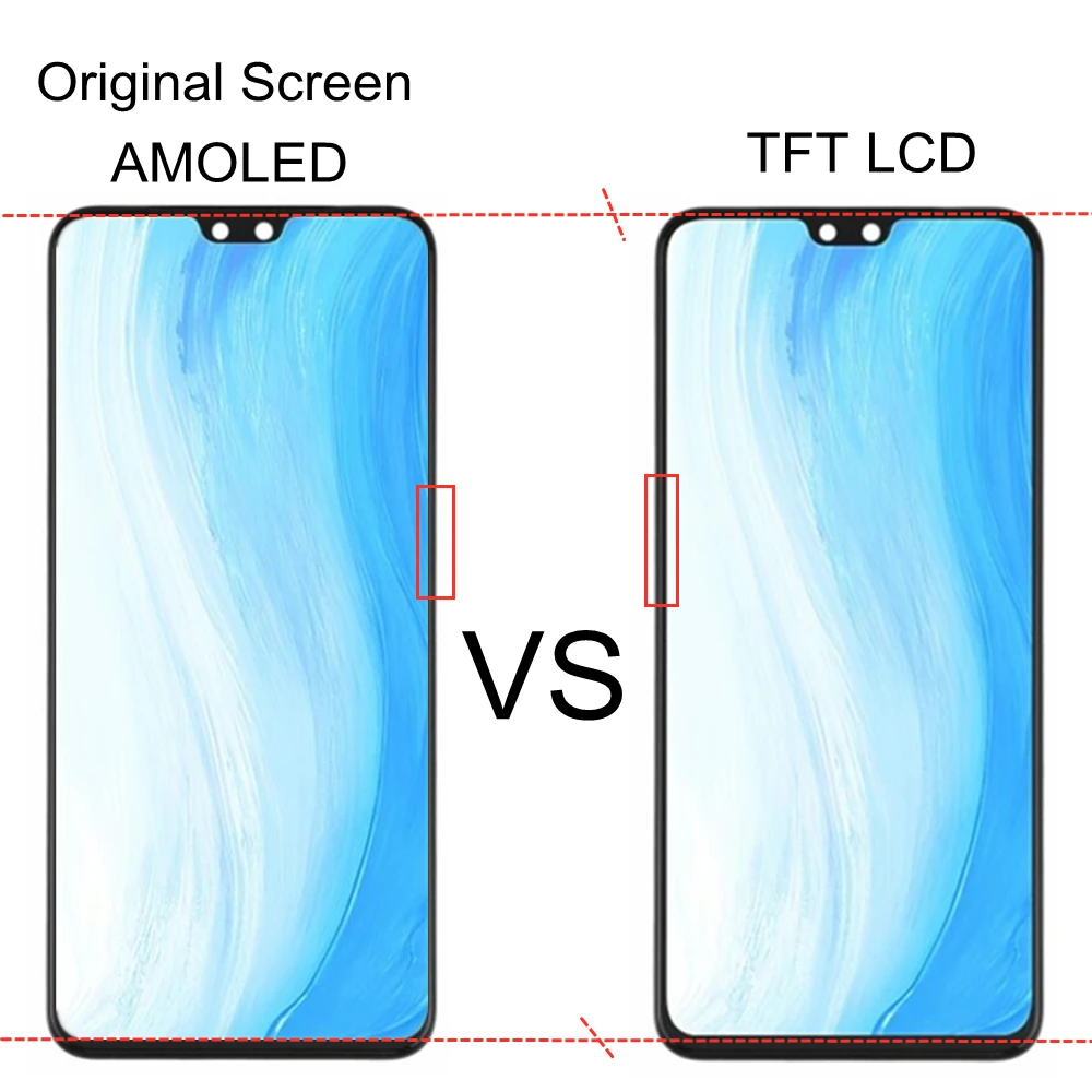 6.28  TFT LCD For OPPO R15 LCD Display Screen Touch Digitizer Assembly For oppo R15 Pro Dream Mirror Edition display