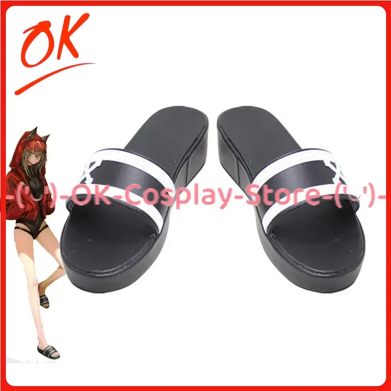 

[Customized] Game Arknights Projekt Red Cosplay Shoes Anime Roleplay Prop Halloween Carnival Party PU Leather Boots