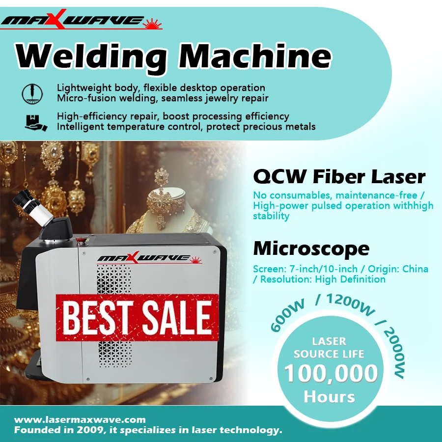 Jewelry Spot Welding Machine QCW Fiber Laser Welder for Gold Silver Alloy Precision Welding Watch Dental Frame Prostheses