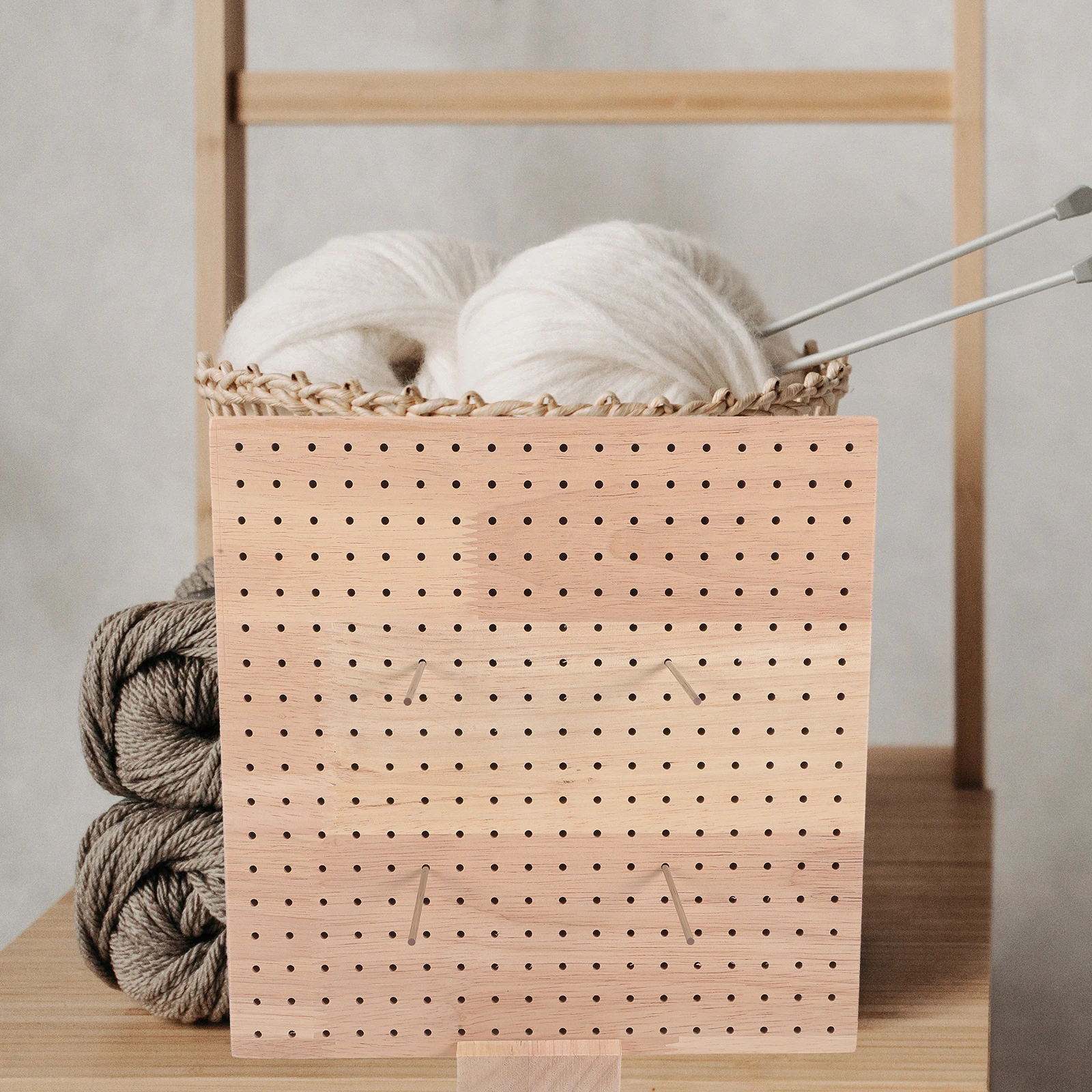 

Crochet Blocking Wooden Braiding Setter Crochet Board for Knitting Crafts DIY Supplies Sturdy Practical Long Use Time