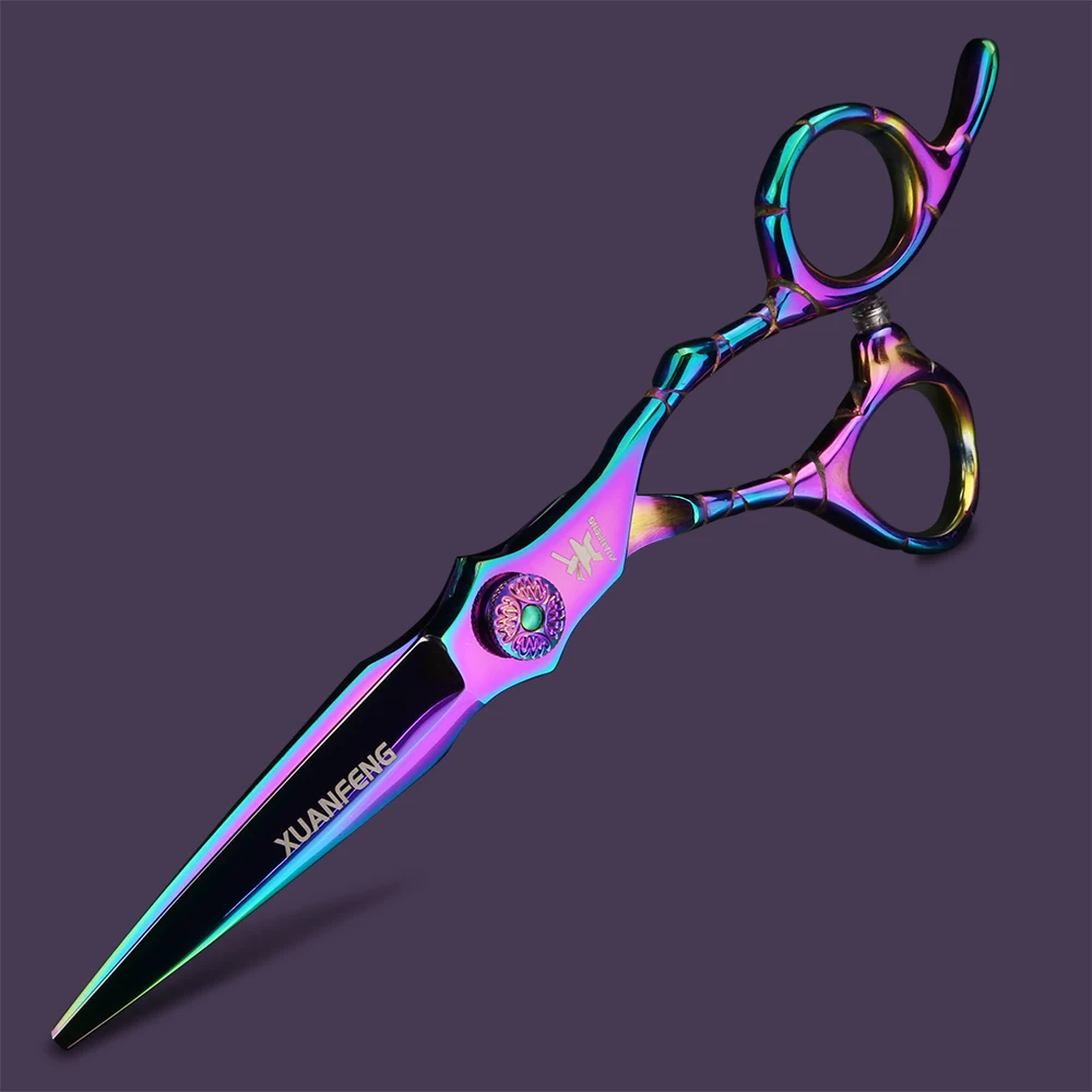 Professional 6-Inch Muscle Handle Hair Scissors for Stylists - Ergonomic Design Hairdressing Shears for Precision Cutting