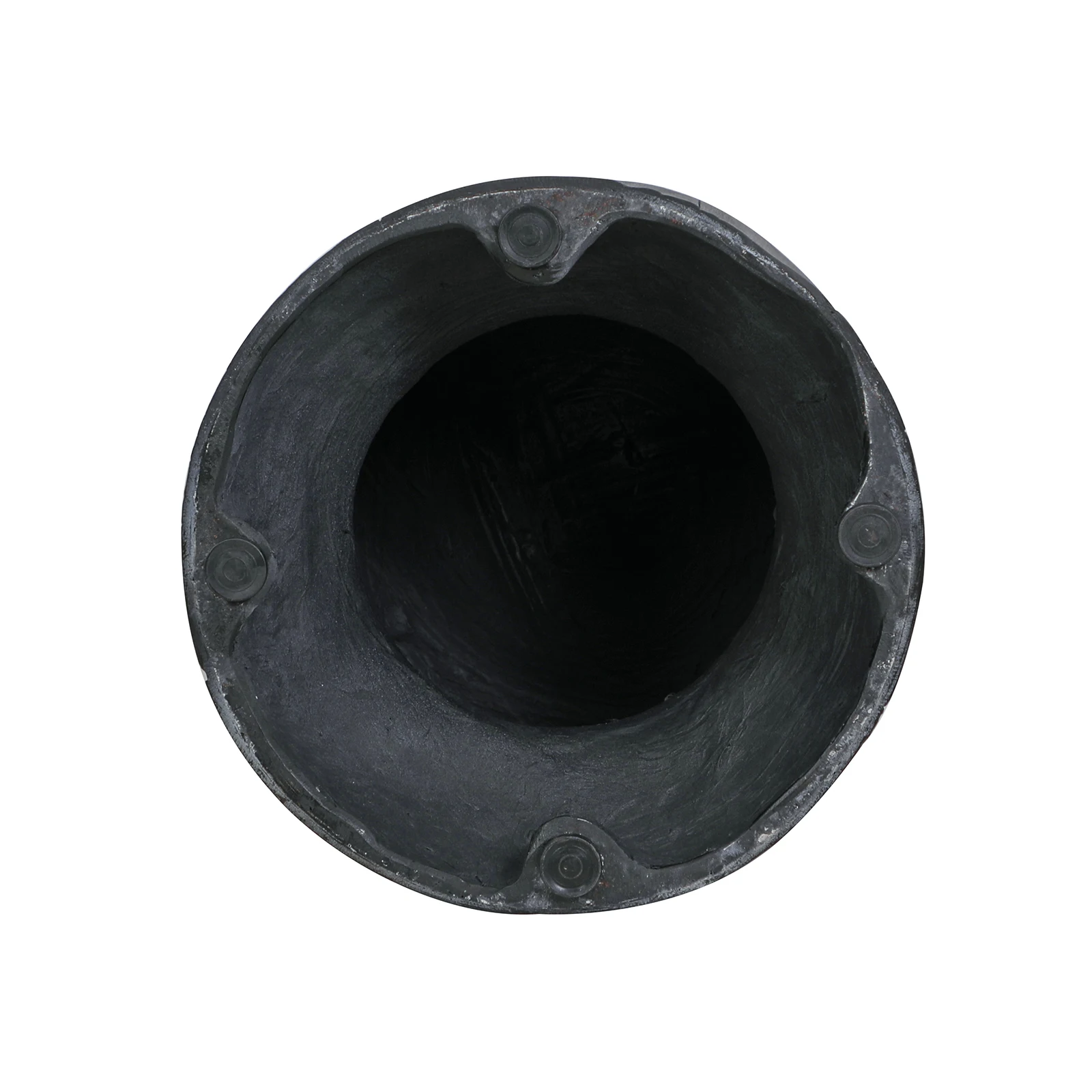 JARDINA Furniture Concrete Round Side Table Wood Grain Finish Grey