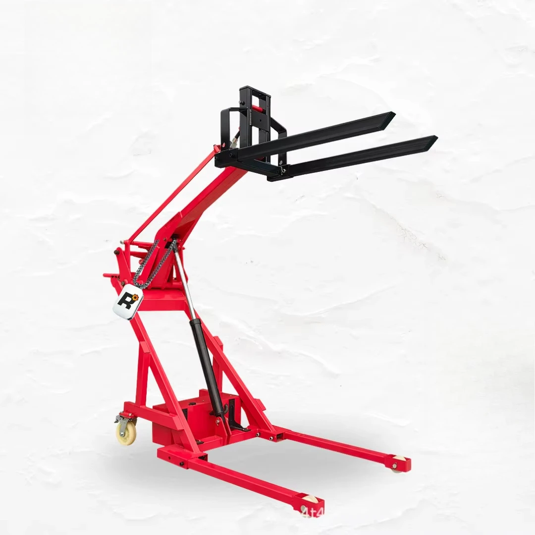 

Risenmega1.5m 1.7m Hydraulic Lifting Stacker Electric Por Forklift Load Upload Freight Lead-acid Battery Bending Arm CE