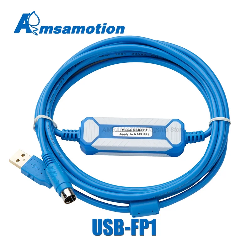 

8Pin Original Plug USB-FP1 Suitable Panasonic FP1 Series PLC Programming Cable Download Line