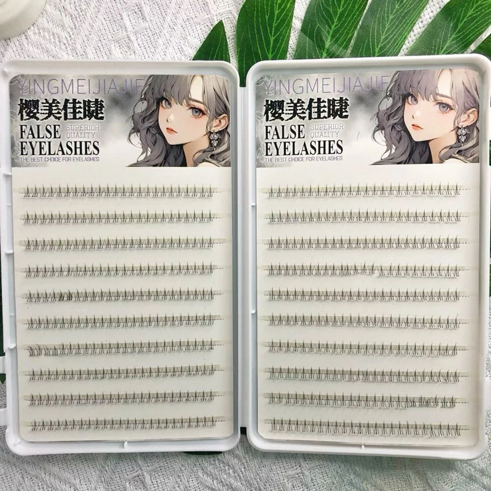 接着剤不要のナチュラルエア下まつげセグメント化された軽量リトルフレームクリアバンド下つけまつげアイラッシュメイクアップ