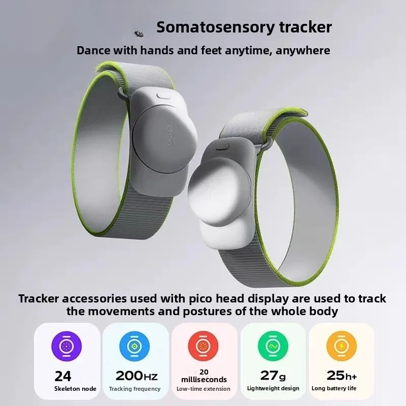 Somatosensory Tracker 2.0 VRchat Motion Capture Vibration Sensing Device for Enhanced Virtual Reality Experience