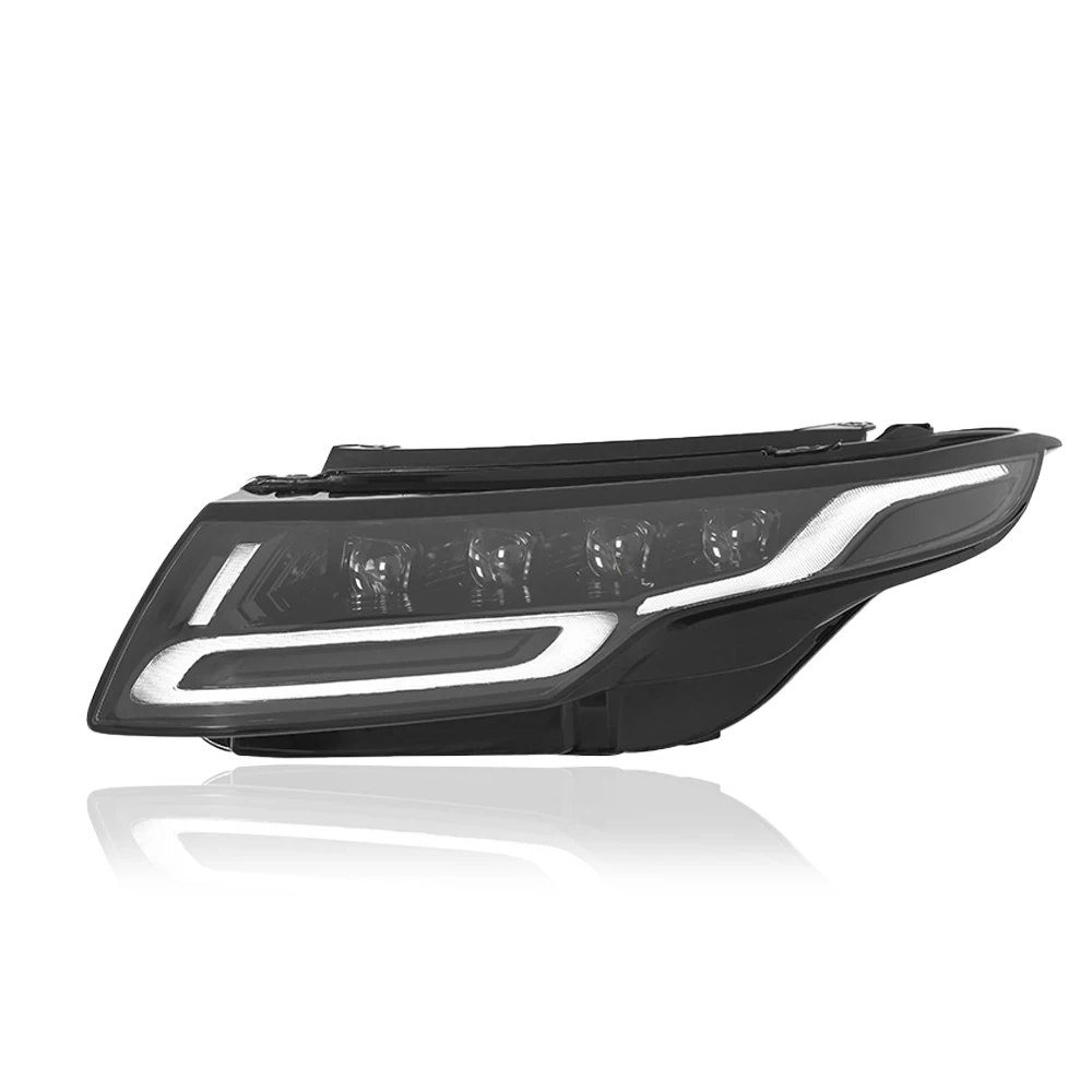 LED Headlight Assembly For Range Rover Evoque L538 2012‑2018 Upgrade Four Projector Lens Sequential Turn Signal DRL Plug & Play