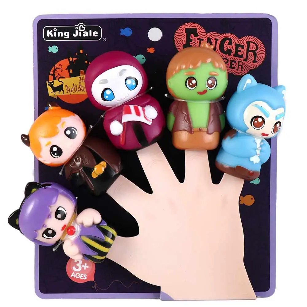 Marionnette d'animaux de dessin animé pour enfants, jouet de jeu de rôle, marionnette à main de dinosaure, marionnettes à doigts, gants de tête d'animal, jouets pour petites mains