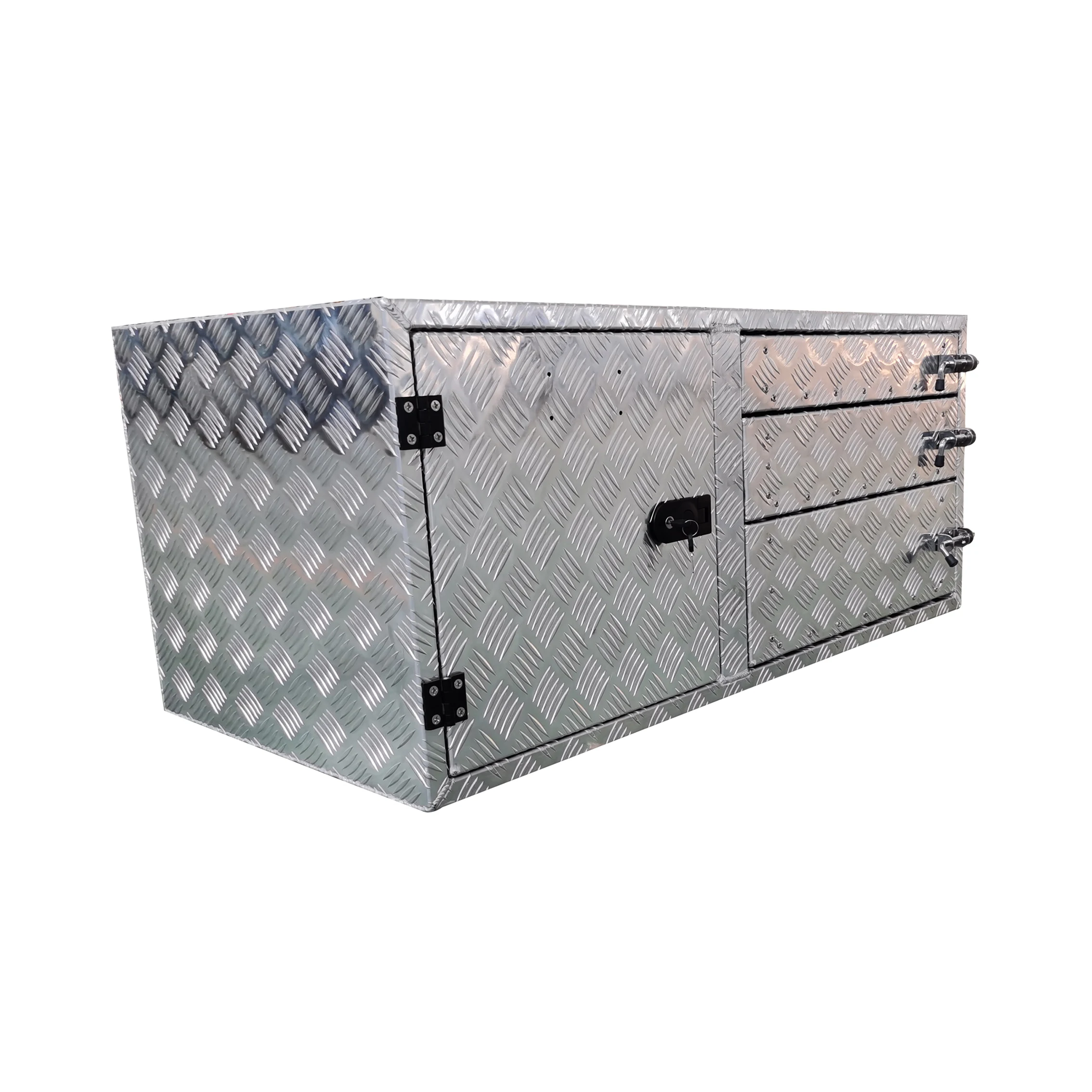 Xuzhou Caixin Custom Dimensions Aluminum Ute Storage Toolbox Drawer Cabinet Wholesale Price Aluminum Alloy Storage Box