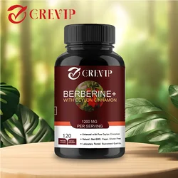 Berberine + Ceylon Cinnamon - Promotes Cholesterol Health,Helps Cardiovascular and Gastrointestinal Function, and Anti-oxidation