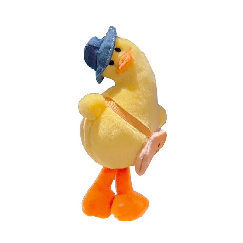 سلسلة مفاتيح على شكل بطة من القطيفة اللطيفة للزوجين حقيبة دمية قلادة على شكل دمية سلسلة مفاتيح هدية عيد ميلاد هدية العيد