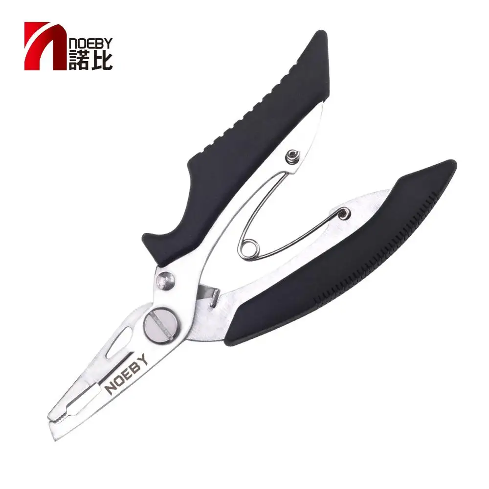 

NOEBY Mini Fishing Pliers Stainless Steel 10*8*5cm Fishing Scissors Hook Remover Carp Fishing Tackle Tools Alicate De Pesca