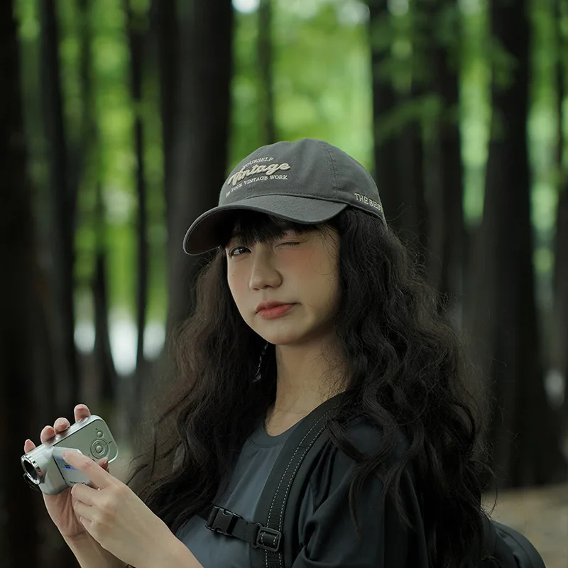 Retro Style Baseball Cap,Fashionable Embroidered Letter, Multifunctional Casual Sun Protection For Spring And Summer,Unisex