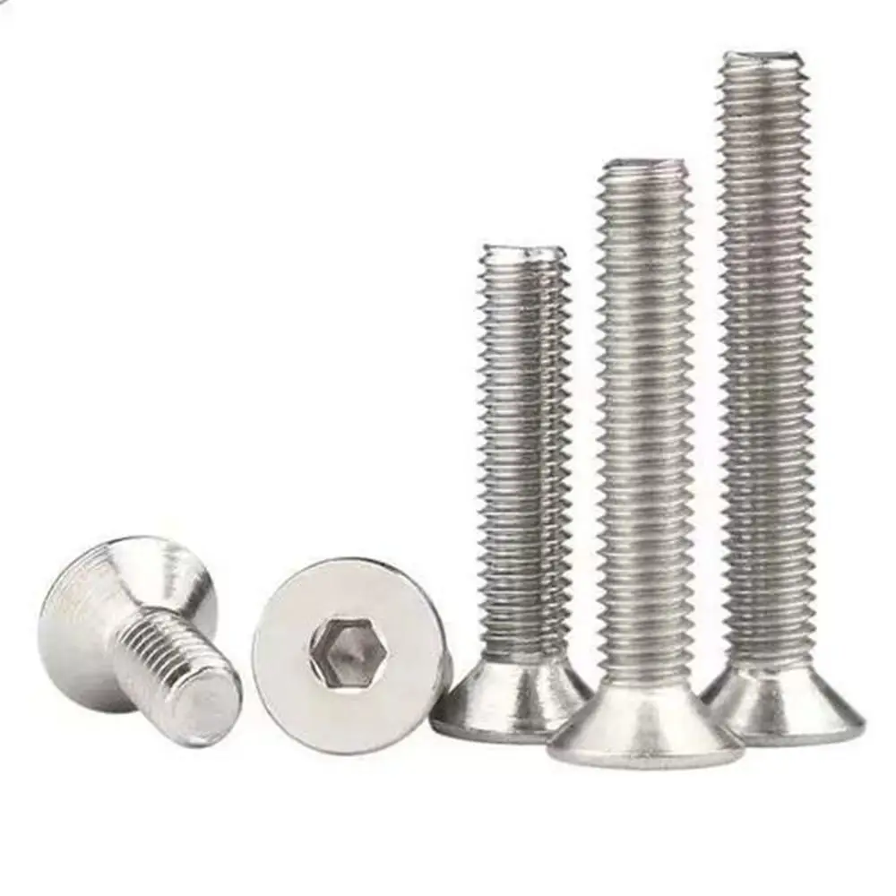 

500 шт. M2 M2.5 DIN7991 나사 из нержавеющей стали A2 tornillos de acero неоксидемые винты с шестигранной головкой и потайной головкой