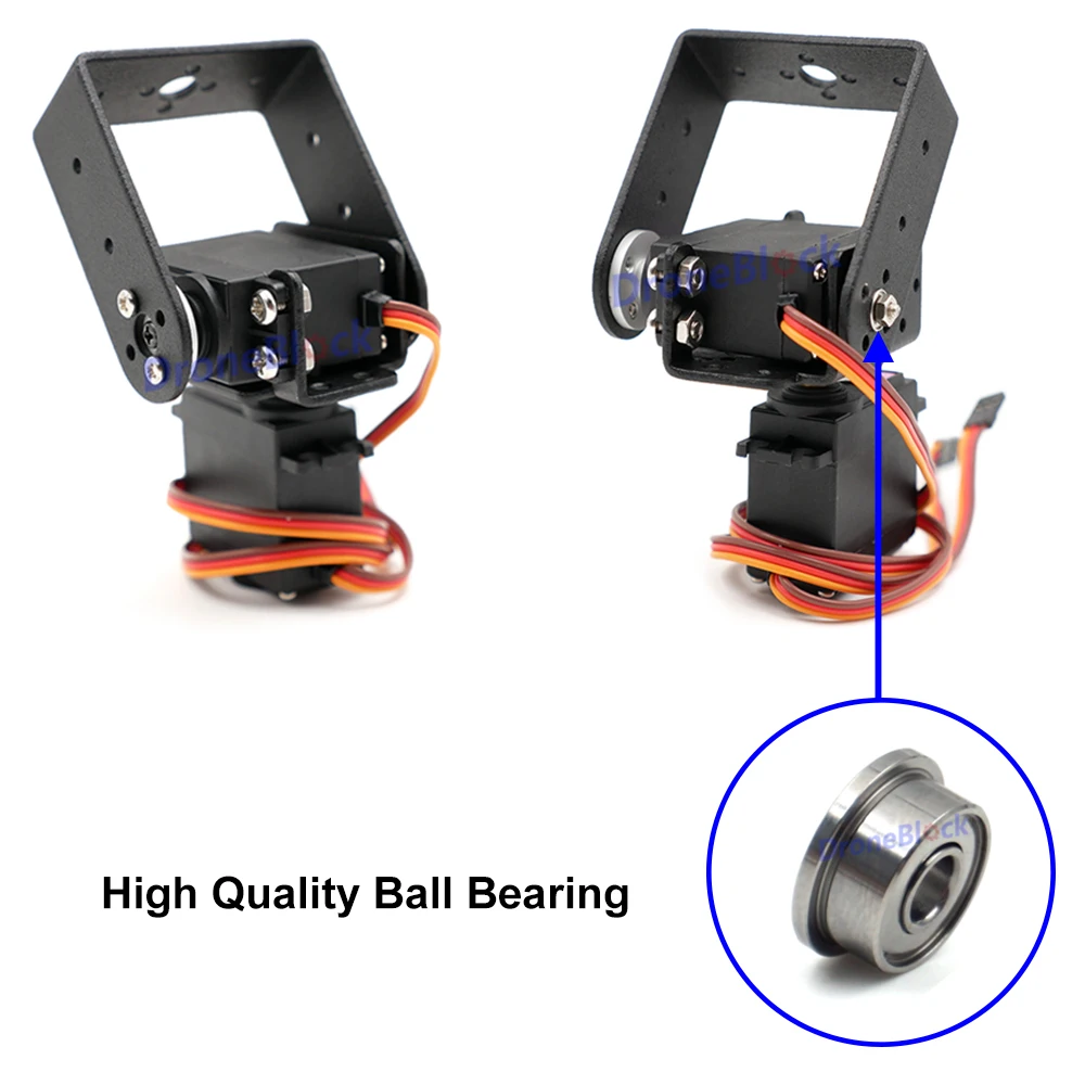 2 Sets MG995 MG996R Steering Gear Pan and Tilt Mount Mechanical 2 DOF Robot Servo Mount Set Bracket Sensor Mount Kit RC Car Boat