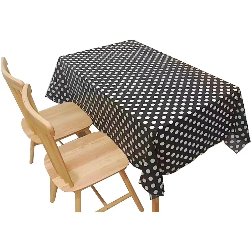 Nappe de table en PVC imperméable à l'huile verde, anti-brûlure, couverture de table à manger, accessoires de cuisine, QueDeco S8O8