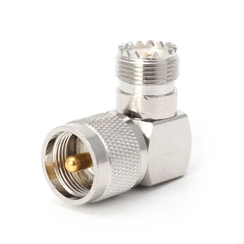 A9LF UHF PL259 Male Plug To SO239 Female 90 Degree RF Adapter Connec