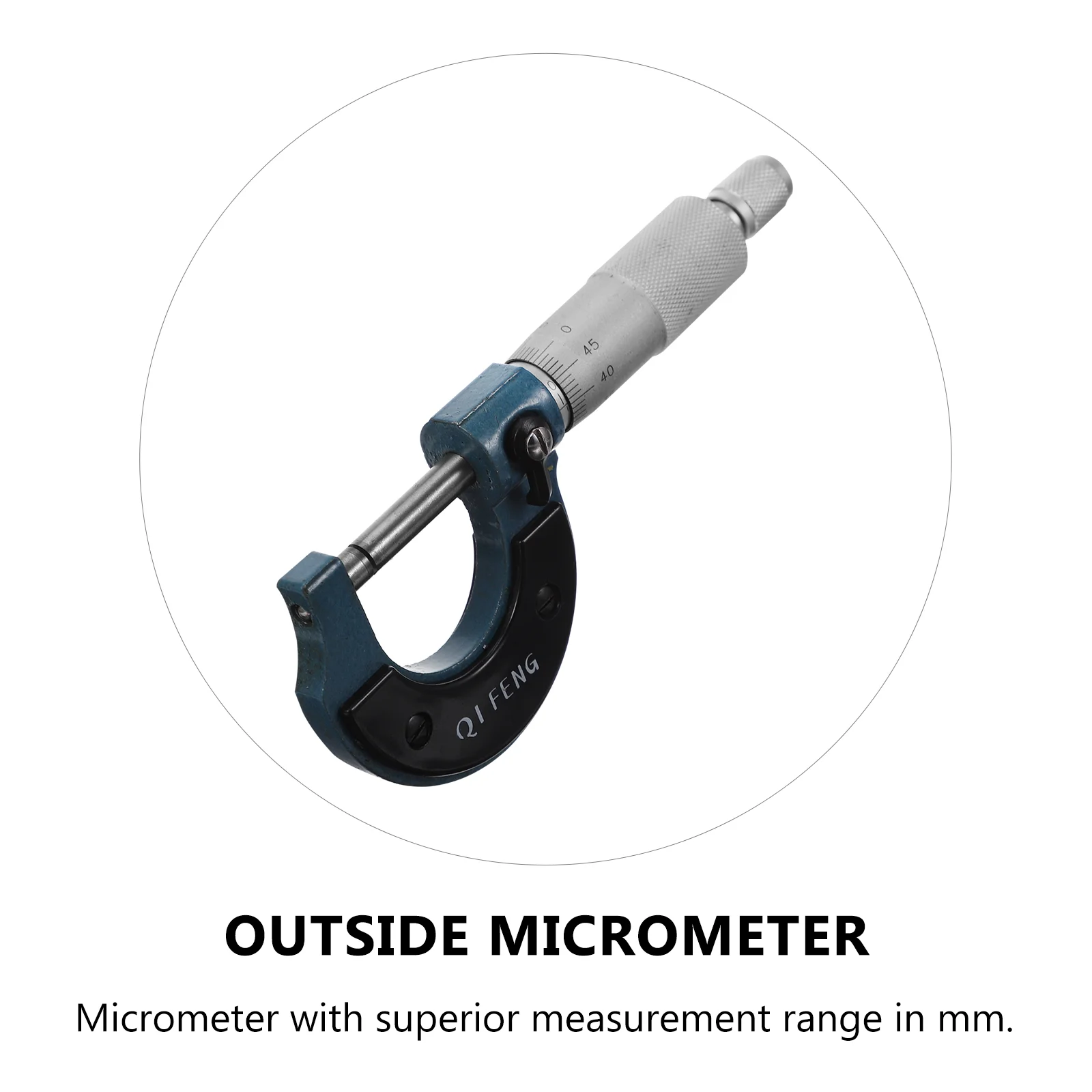 1pc Portable 0-25mm Spiral High Precision Outside Micrometer Spiral Micrometer Outside Micrometer Caliper