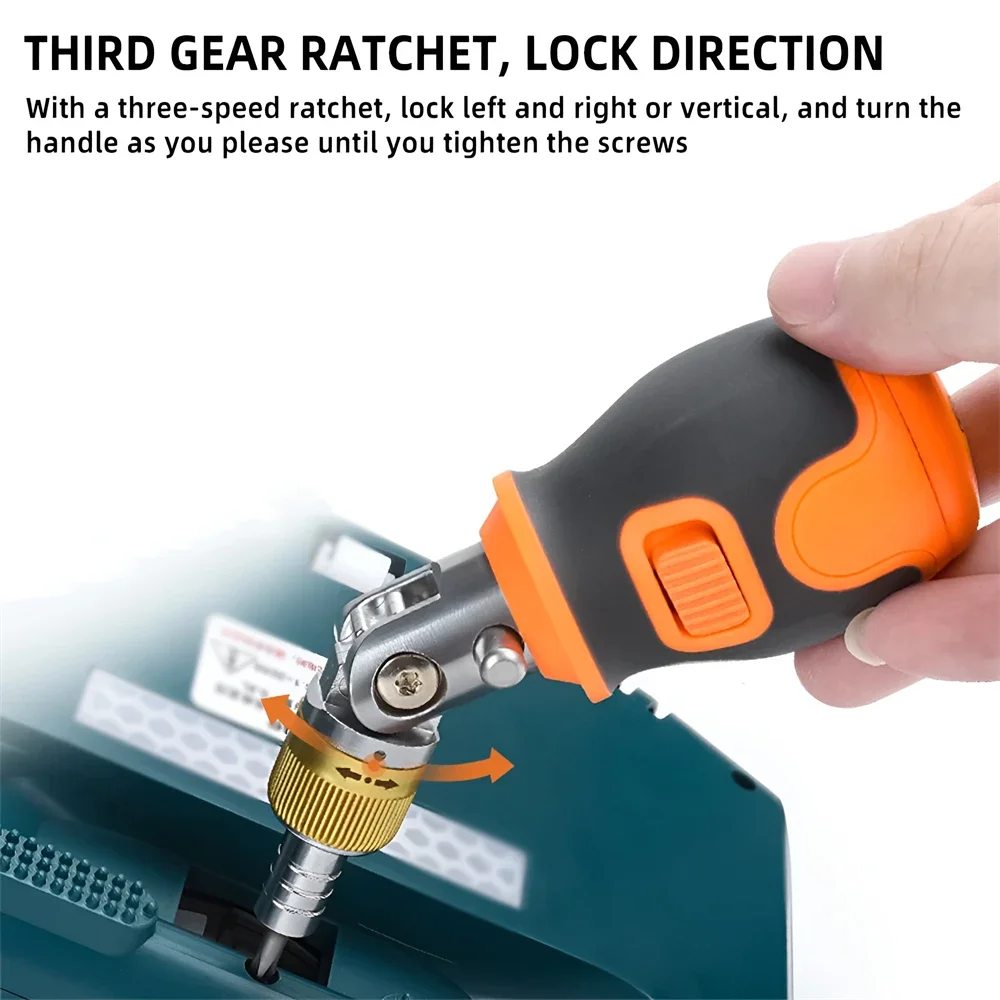 Mini Ratchet Screwdriver Precision Multi Tools Magnetic S2 Bits Household Multi-purpose Pocket Portable Screw Driver Set 8 in 1