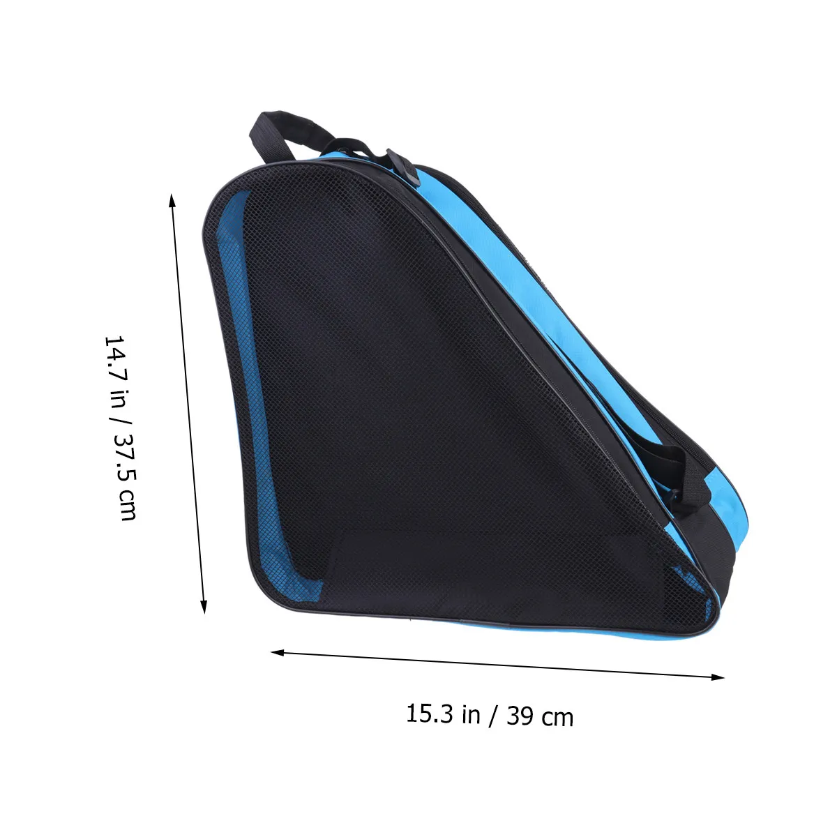 Premium Triangle-Shaped Skate Bag for Roller Ice Inline Skates Storage Multi-Use Tote Shoulder Pouch Mesh Interior Easy Clean