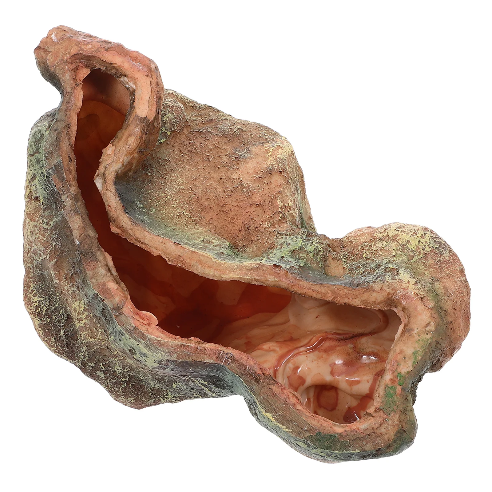 

Artificial Rock Cave Aquarium Decor Resin Fish Tank Hiding Place For Betta Shrimp Cichlid Reptile Lightweight Realistic