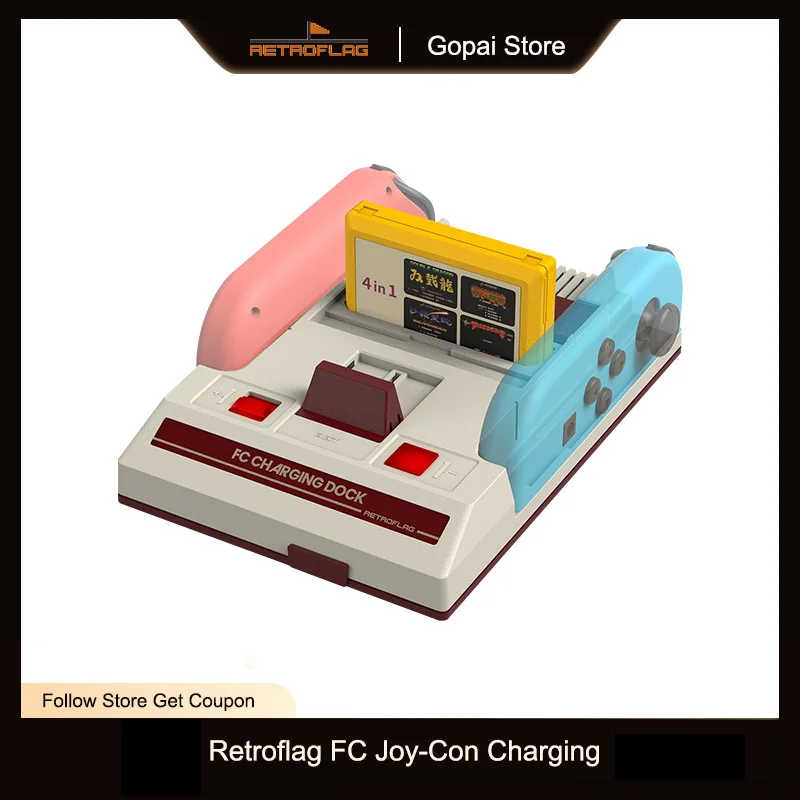 

RETROFLAG FC Charing for Switch Joy-con,Charger Dock Charger Station for Nintendo Switch OLED NS Lite Left and Right Controller