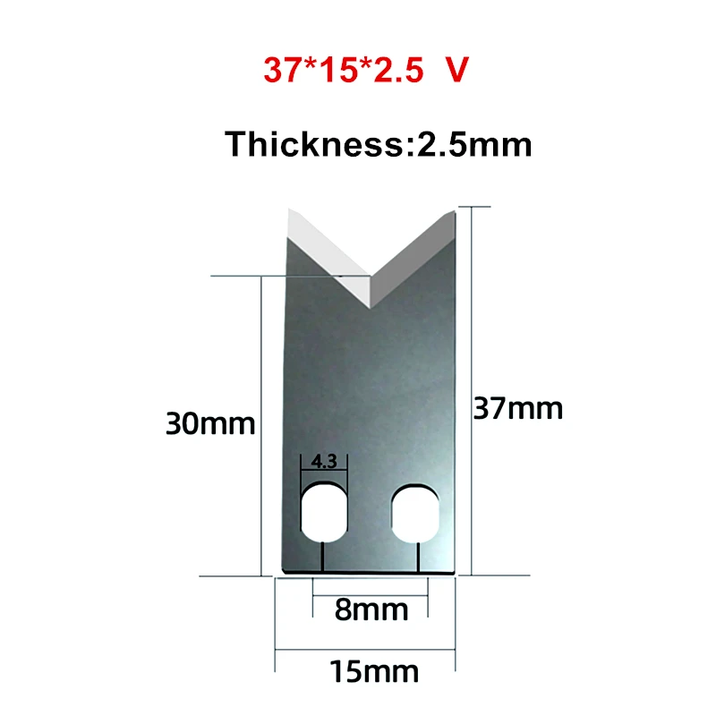 High Speed Steel Blade for SWT508 608 Fully Automatic Computer Wire Stripping Machine High Speed Steel Blade Spare U/V Type