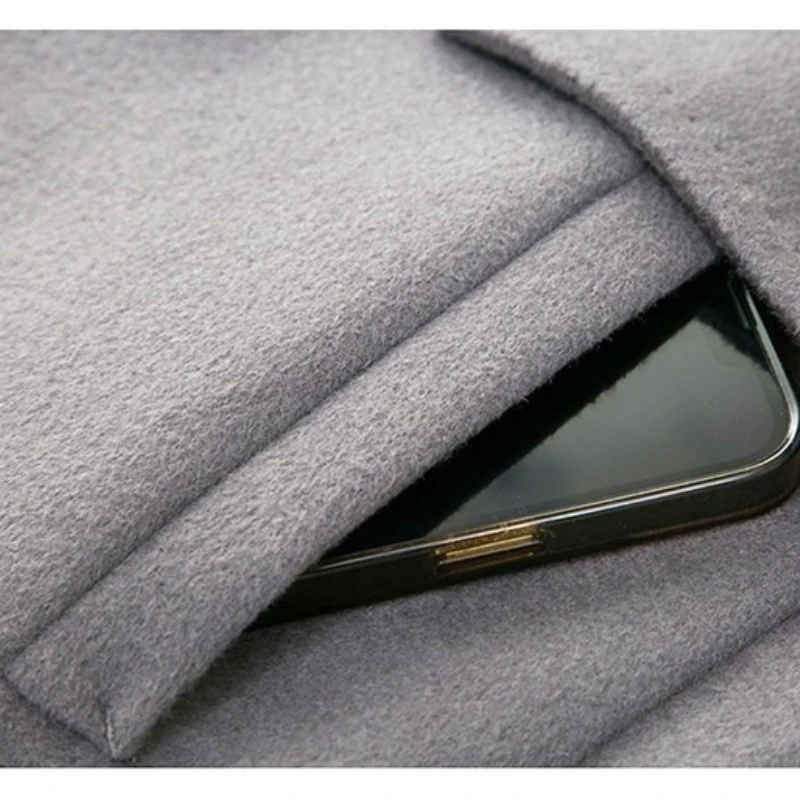 Maxbarley 2025 Winter Wool Coat Men Korean Fashion Long Warm Wool Blends Jackets Top Luxury Designer Woolen Trench Overcoat Man