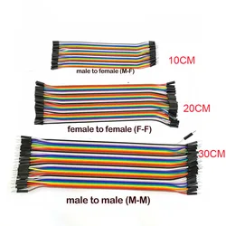 10CM 20CM 30CM Male to Male Female to Female 40Pin Jumper Wire 40 pin Connection Line Breadboard Jumper Cable  DIY Kit