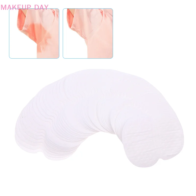 50Pcs Unisex Sweat Pads Summer Deodorants Underarm Anti Perspiration Sweat Pads Disposable Armpit Absorb Sweat Shield Pads