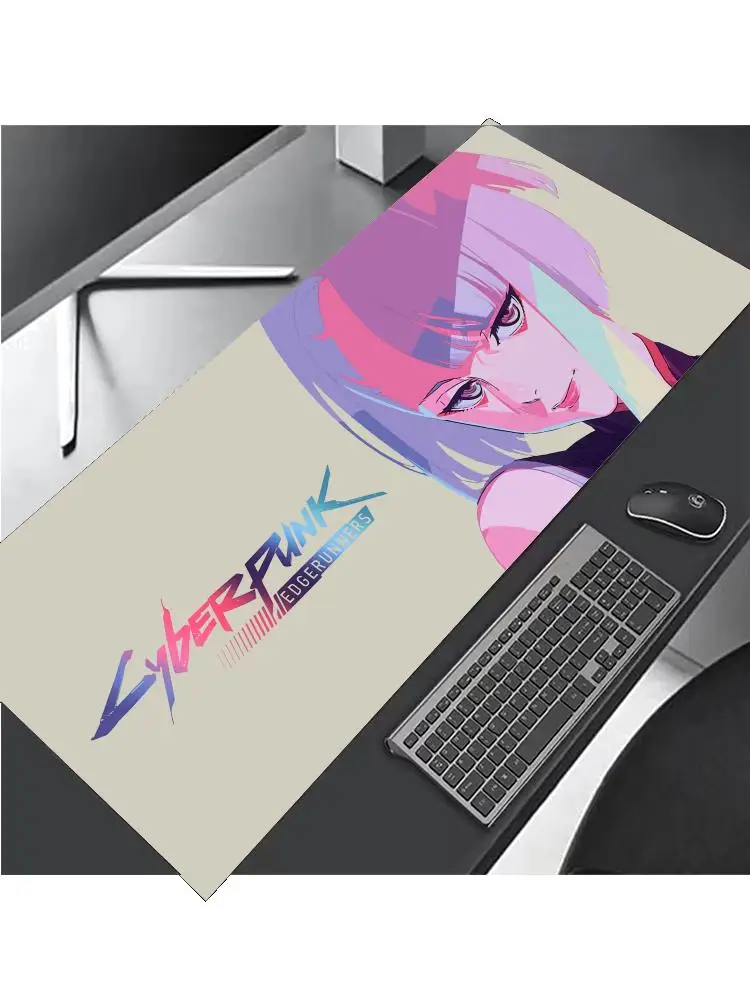 Podkładka pod mysz Cyberpunk Edgerunners Anime: duża mata na biurko, antypoślizgowa dekoracja PC, idealna dla graczy i miłośników anime — zdjęcie produktu 7