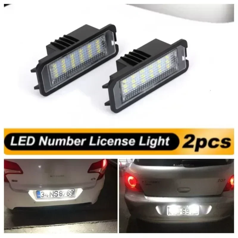 

LED License Plate Light No Error for Porsche 987 981 Boxster Cayenne Cayman 997 911 Carrera Macan 95B 2014-2018 2019 2020