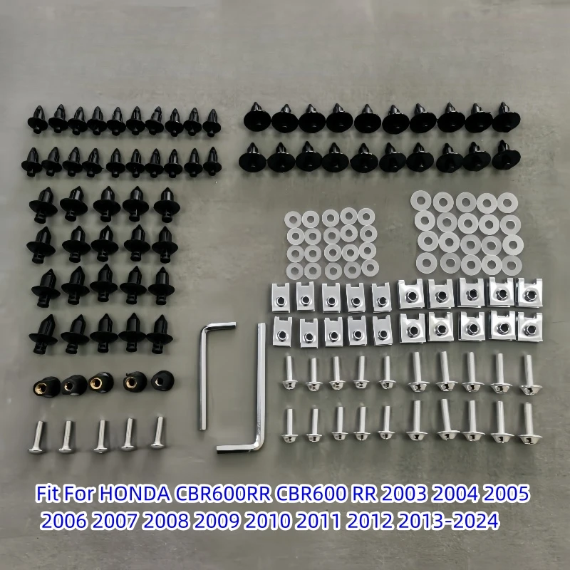 

Fairing Bodywork Kit Bolts Screws Fit For HONDA CBR600RR CBR600 RR 2003 2004 2005 2006 2007 2008 2009 2010 2011 2012 2013-2024