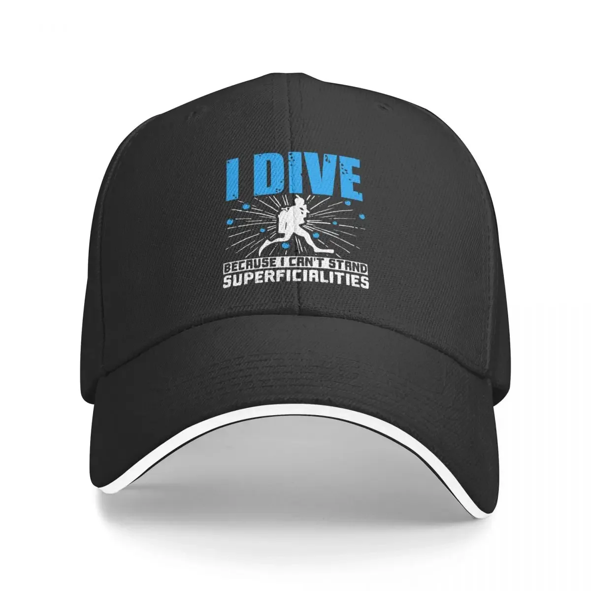 Cant Stand Superficialities Dive Scuba Diving Men Baseball Caps Peaked Cap Sun Shade Windproof Hat