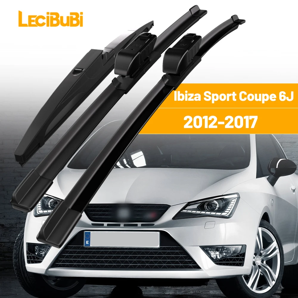 

Для Seat Ibiza Sport Coupe 6J 2012-2017 1 комплект, передние и задние щетки стеклоочистителей, дворники 2013 2014 2015, аксессуары