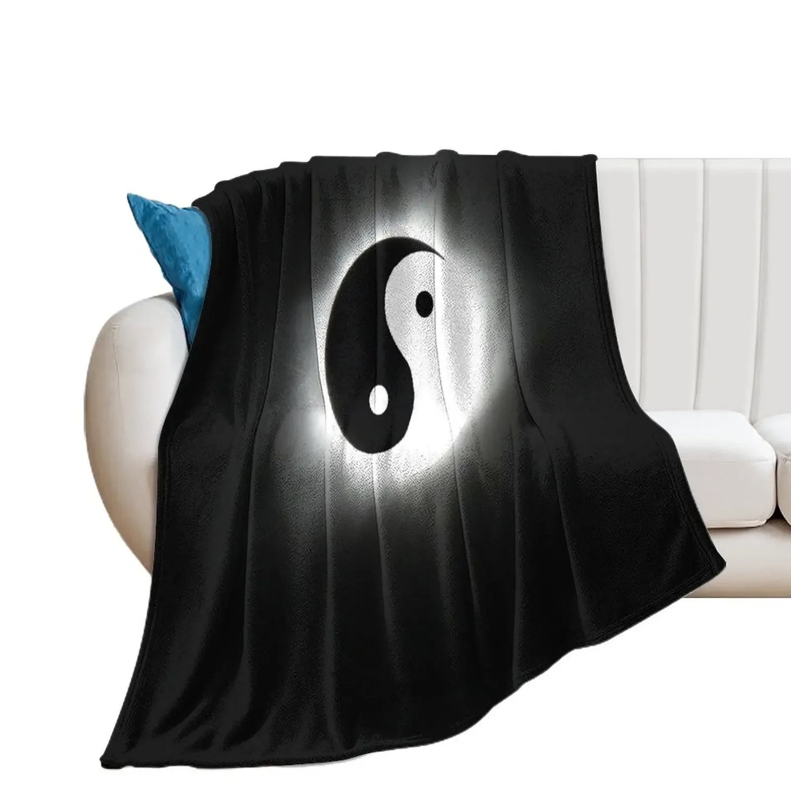 Yin Yang Eclipse Throw Blanket bed plaid warm for winter Luxury Brand Blankets