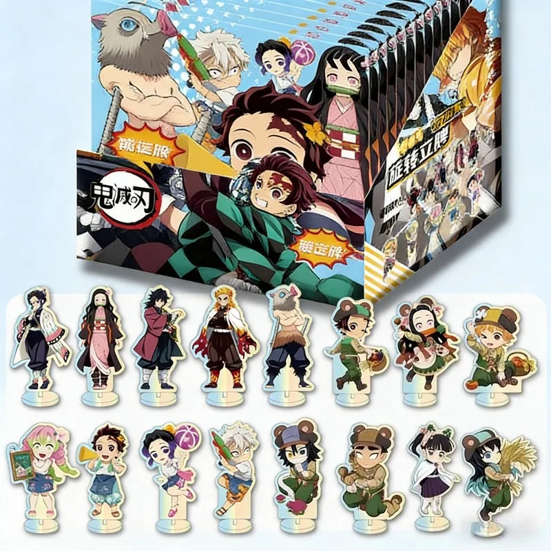

Demon Slayer Blind Box Acrylic Stand Figure Anime Kimetsu No Yaiba Tanjiro Nezuko Zenitsu Inosuke Rotating Desktop Decor