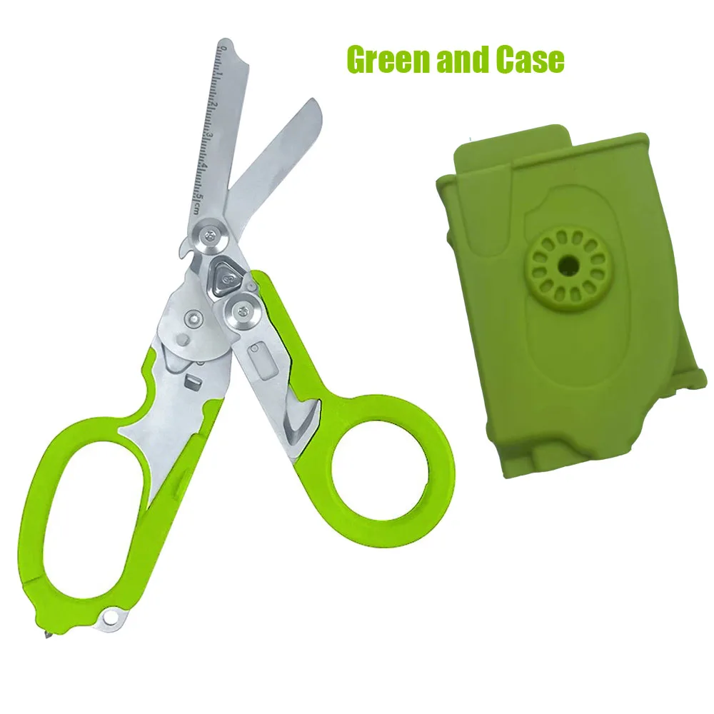 NONE Taktische Medizinische Schere Notfall Rettung Schere Erste Hilfe Kit Raptor Schere Faltbare Zange Outdoor Survival EDC Werkzeug Ausrüstung 6