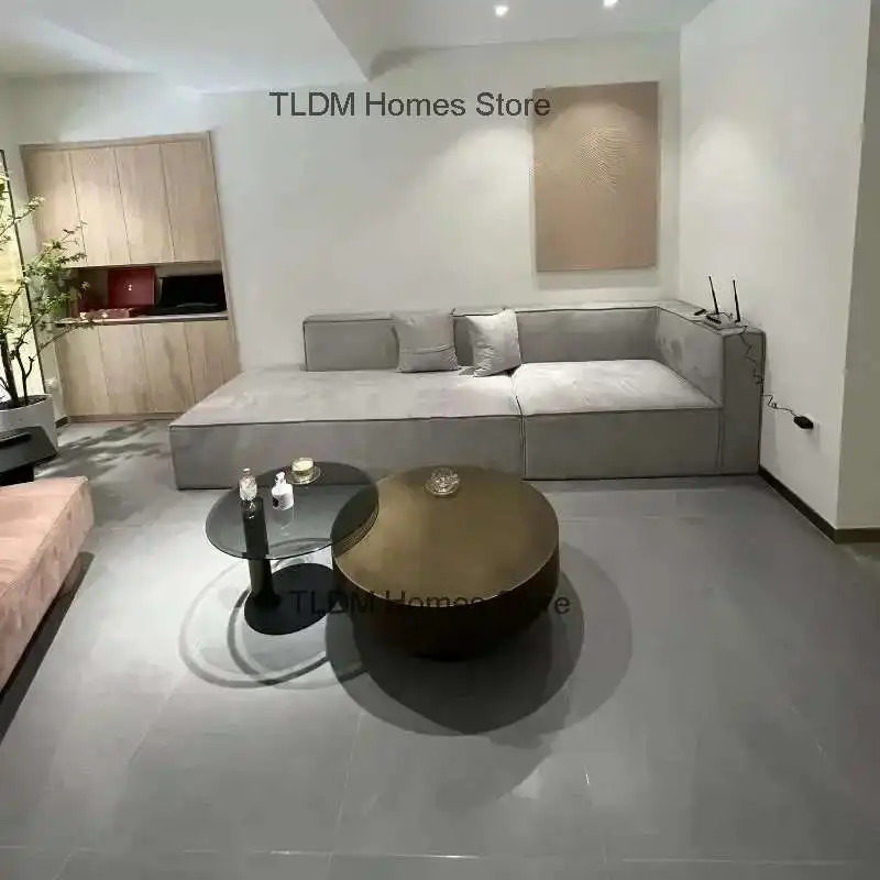 Designer Stainless Steel Coffee Tables European Luxury Round Tea Table Living Room Furniture Italian Tempered Glass Side Table