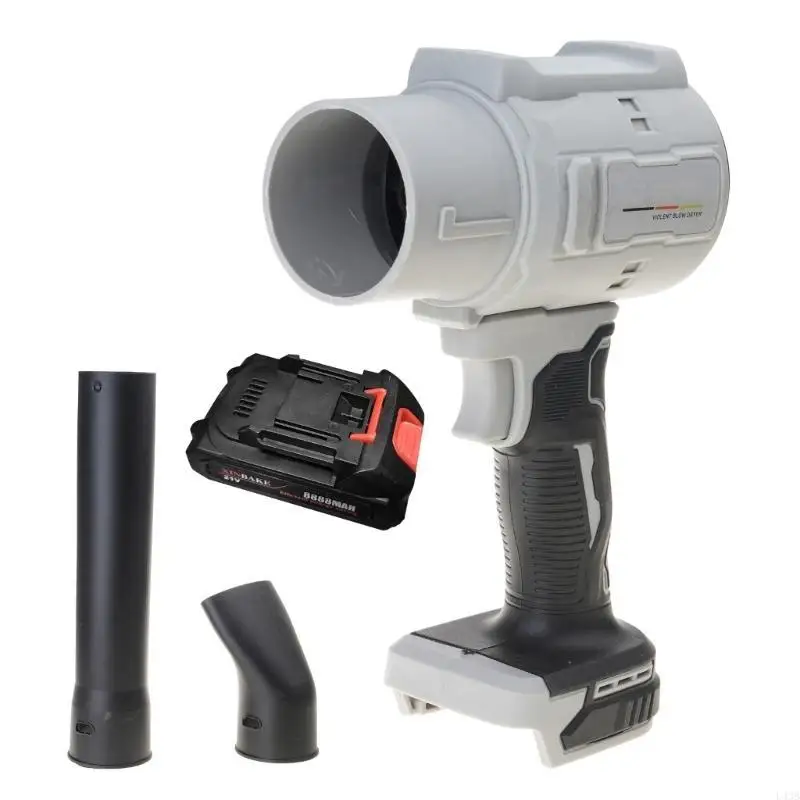 منفاخ أوراق شجر لاسلكي عالي الكفاءة 21 فولت بتصميم نفاث للمنزل والفناء مثالي لنفخ أوراق الشجر والثلج L43B