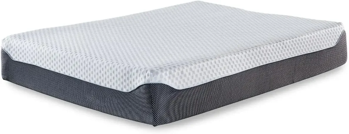 King Size Chime Elite 12 Inch Plush Green Tea & Charcoal Gel Memory Foam Mattress with Micro Cool Cover