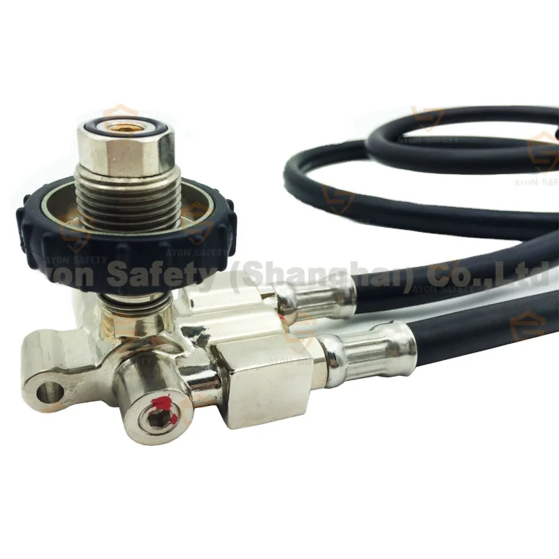 SCBA Accessory Air Pressure Valve Essential Rescue Equipment for Firefighting Set with High Efficiency Pressure Red/ucer