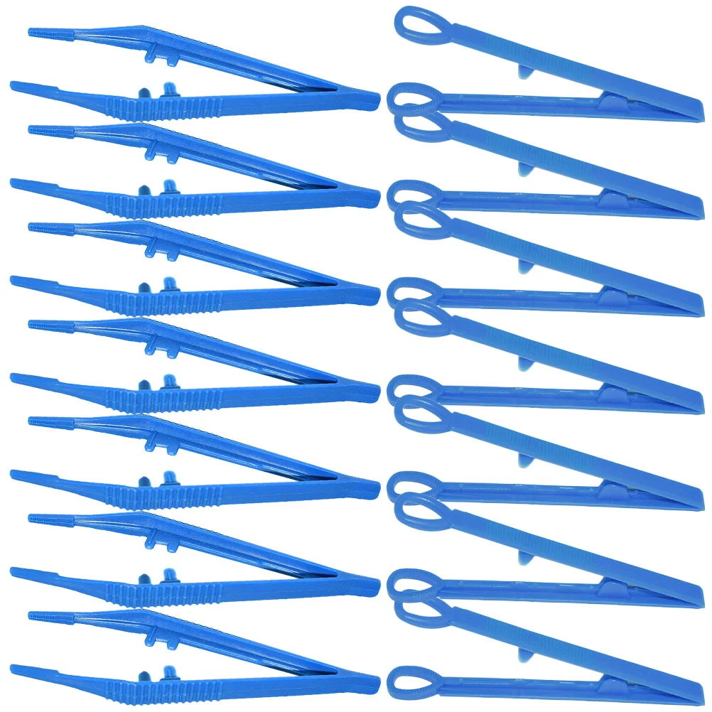 

20Pcs Tweezers Plastic Craft Tweezers DIY Jewelry Making Tools Bead Holder for Fine Motor Skills Hobby Jewelry Making Tools
